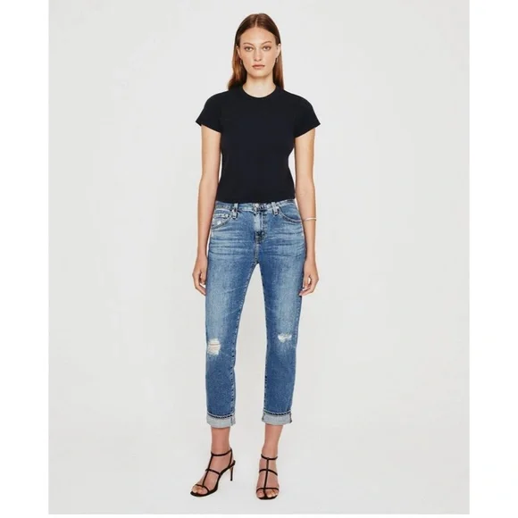AG ED Denim The Stilt Roll- Up Cigarette Roll- Up